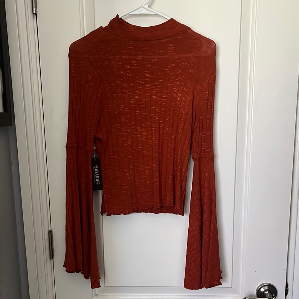 Brand New - Shyanne Orange Rust Top
